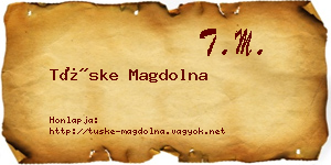 Tüske Magdolna névjegykártya